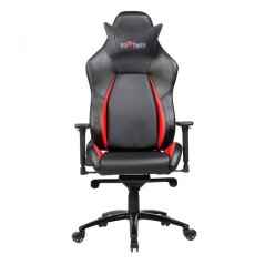 Herné kreslo RED FIGHTER C2 – umelá koža, čierna / červená, nosnosť 150 kg