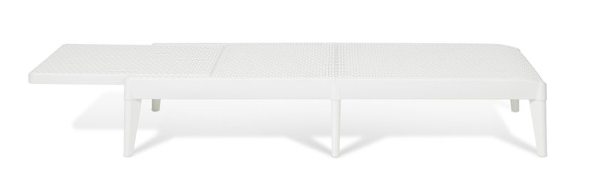 NUMANA plastové zahradní lehátko - bílá