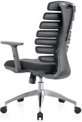 Kancelářská ergonomická židle FISH — látka, černá