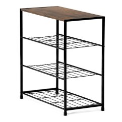 Botník LUMEN II — kov, čierna, viac farieb