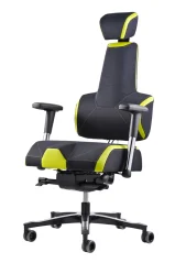 Zdravotní herní židle THERAPIA E+GAMER –⁠ černo-zelená