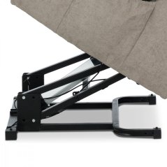 Relaxačné TV kreslo VINCENT s elektrickým polohovaním — cappuccina, 2 motory, nosnosť 140 kg