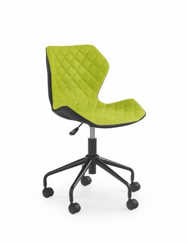 Detská stolička na kolieskach MATRIX – viac farieb - Matrix: zelená/čierna