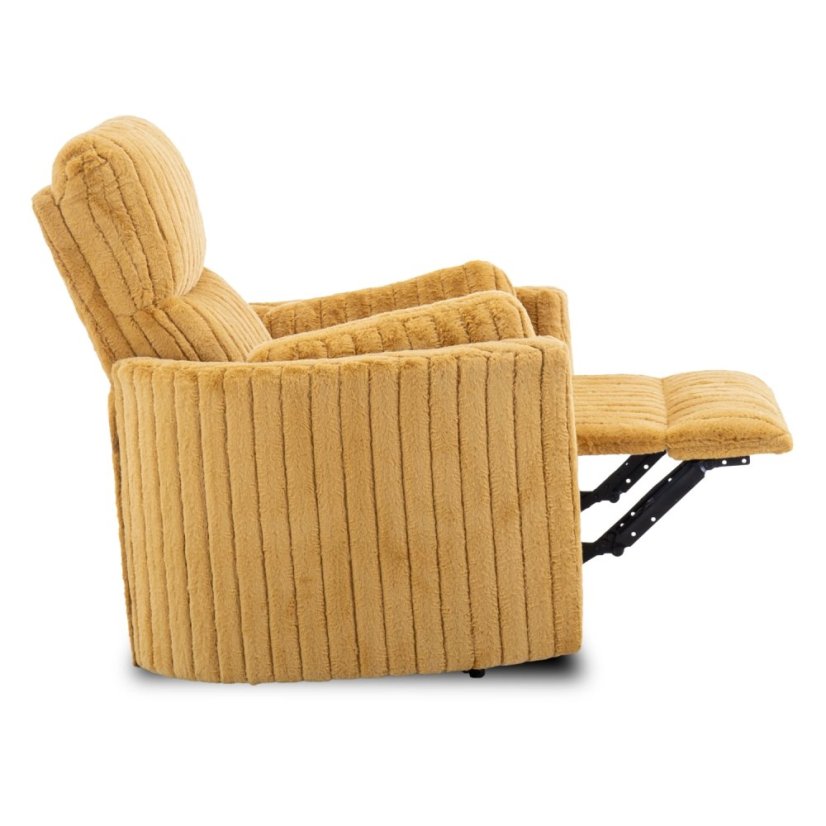 Relaxačné kreslo RAUL v elegantnej horčicovej