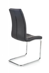 Jedálenská stolička POLY – kov, eko koža čierna