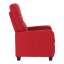 Polohovací relaxační křeslo TURNER — látka, červená Kondela