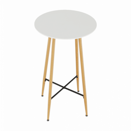 Barový stolek IMAM – bílá / dub