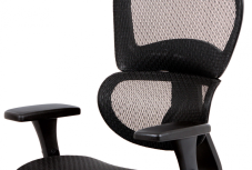 Kancelářská ergonomická židle NITE — s podhlavníkem a područkami, černá
