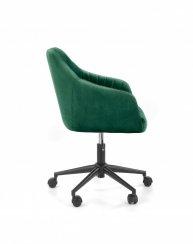 Kancelárska otočná stolička FRESCO - látka, zelená