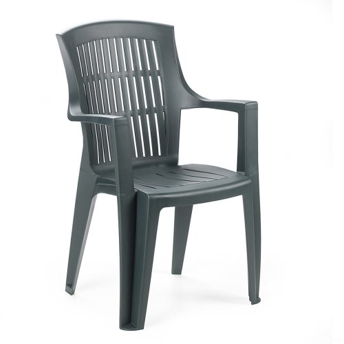 Zahradní židle KARA — plast, více barev - Barevné provedení plastu: Bílá