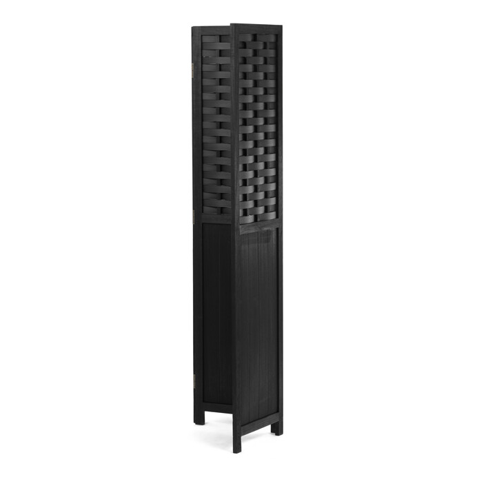 Elegancia v priestore: Čierny drevený paraván LIVARO Autronic