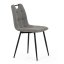 Jídelní židle FORMA – šedá látka, černé kovové nohy Autronic