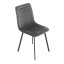 Elegantná jedálenská stolička NOX – sivý zamat, čierny kov Autronic