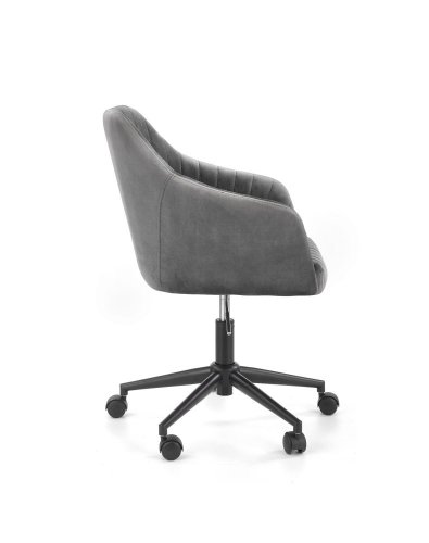 Kancelárska otočná stolička FRESCO — látka, sivá
