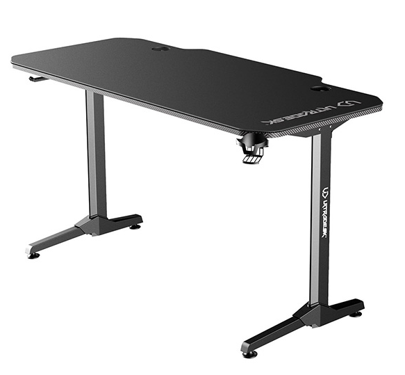 Herní stůl ULTRADESK FRAG BLACK – 140x66x76cm, se stojanem Ultradesk BEAM