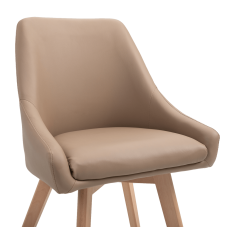 Jídelní křesílko TEZA — látka, dřevo, více barev Kondela