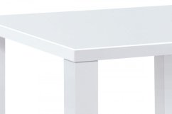 Jídelní stůl VILM – 80x80x76 cm, vysoký lesk bílý Autronic