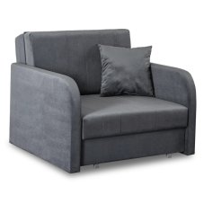 Jednolôžkové rozkladacie kreslo VERO Sivé