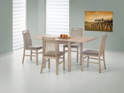 Jídelní rozkládací stůl GRACJAN - 80x80+80, MDF, dub sonoma Halmar