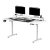 ULTRADESK HIGHLANDER XXL Biely pracovný stôl s elektrickým nastavením