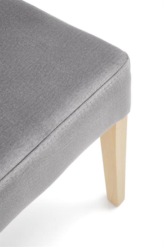 Jedálenská čalúnená stolička VERMONT - masív, látka, šedá