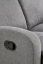 2místná polohovací sedačka OSLO — látka, šedá