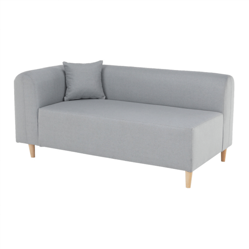 Rohová pohovka BROKEN – látka, šedá, levá Kondela