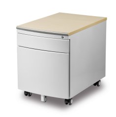 Pojazdný kontajner Mayer 32P8 AH — strieborný, javor