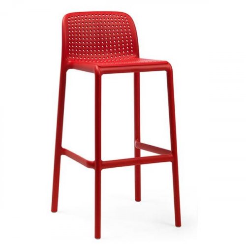 Plastová barová židle Stima BORA bar – bez područek - Barva plastu Stima: Rosso/P