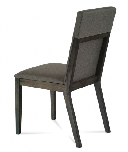 Jídelní židle MANISA — masiv dřevo, šedá látka
