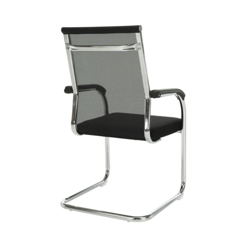 Konferenčná stolička ESIN - sieť/látka, viacfarebná - Farbové varianty ESIN: Hneda/čierna