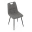 Jedálenská stolička FORMA – sivá látka, čierne kovové nohy Autronic