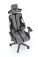 Herní židle NITRO 2 — látka, černá / šedá