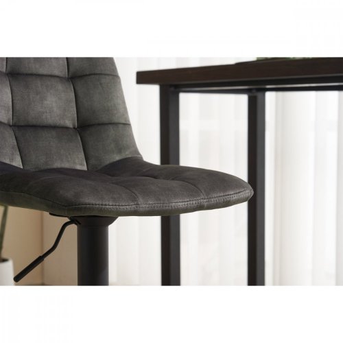 Barová židle TOVARA — kov, látka, zelená
