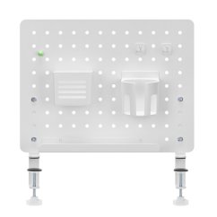 Kancelářský organizér upínací na stůl Powerton Pegboard šedý, ocel, DIY