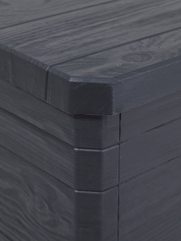 WOODYS zahradní plastový úložný box 280 L - grafit