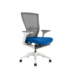 Kancelářské křeslo na kolečkách Office More MERENS WHITE BP – s područkami a bez opěrky hlavy
