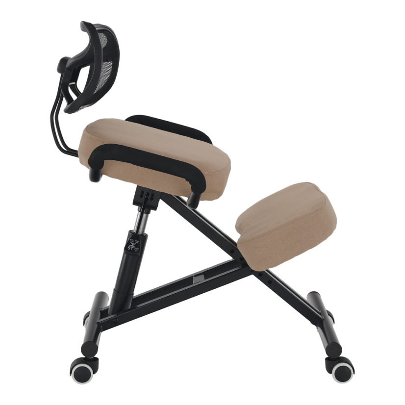 Ergonomická kľakačka RUFUS – Béžová/Čierna látka