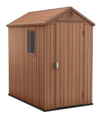 Zahradní domek DARWIN – 205x126x185, plast, hnědá