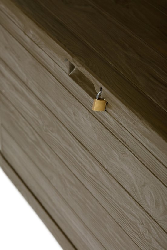 WOODYS zahradní plastový úložný box 280 L - hnědá