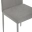Jedálenská stolička LENA s sivým poťahom a šedými kovovými nohami