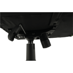 Herní židle BILGI — ekokůže, plast, černá/zelená, nosnost 150 kg