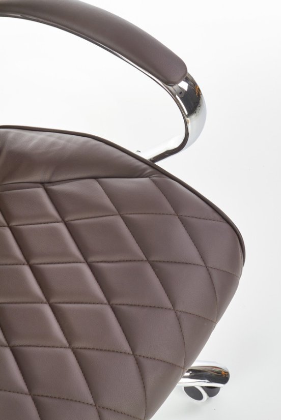 Kancelářské křeslo HILTON — ekokůže, hnědá Halmar