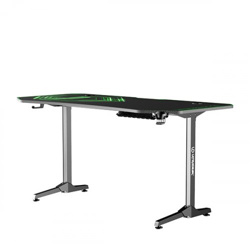 Herní stůl ULTRADESK FRAG XXL GREEN – černá/zelená, 160x75 cm