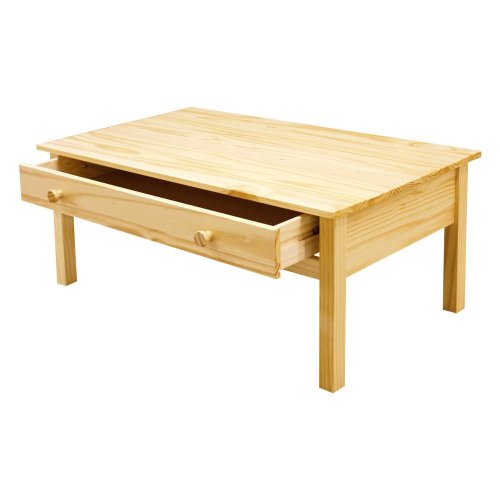 Konferenční stolek BURU — masiv borovice, 100×55×40