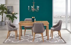 Jídelní rozkládací stůl TIAGO 2 – 140x80 (+80), dřevo, dekor dub Halmar