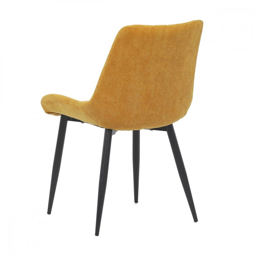 Jedálenská stolička MIREN — látka, kov, viac farieb - Farby MIREN: Žltá