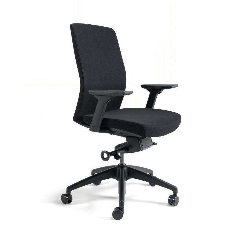 Kancelárska ergonomická stolička BESTUHL J2 BP — viac farieb, bez podhlavníka - Čalúnenie J2 BP: Čierna  201
