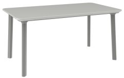 ITALIA DINING plastový stůl - světle šedá