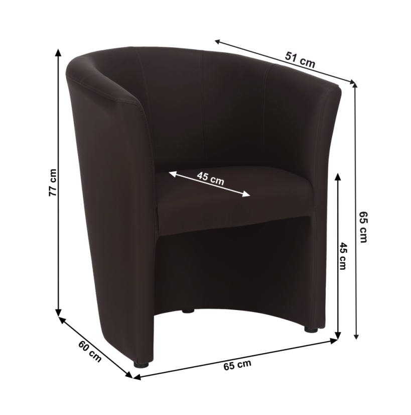 Relaxační křeslo CUBA — látka, více barev Kondela